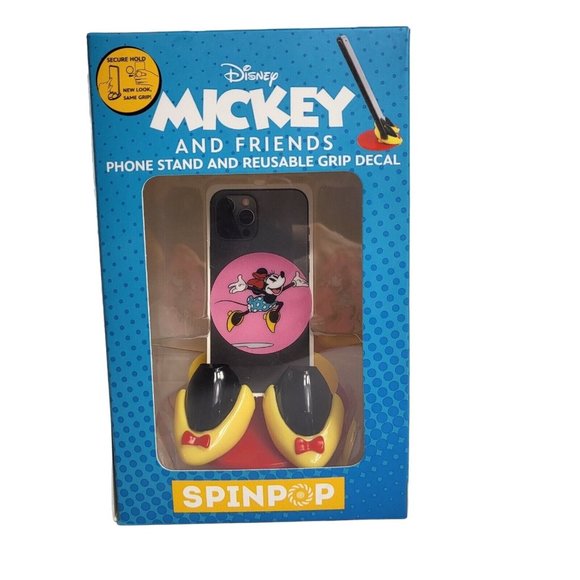 Disney SpinPop Minnie Mouse Mickey And Friends Phone Stand Reusable Grip Decal - Picture 1 of 16